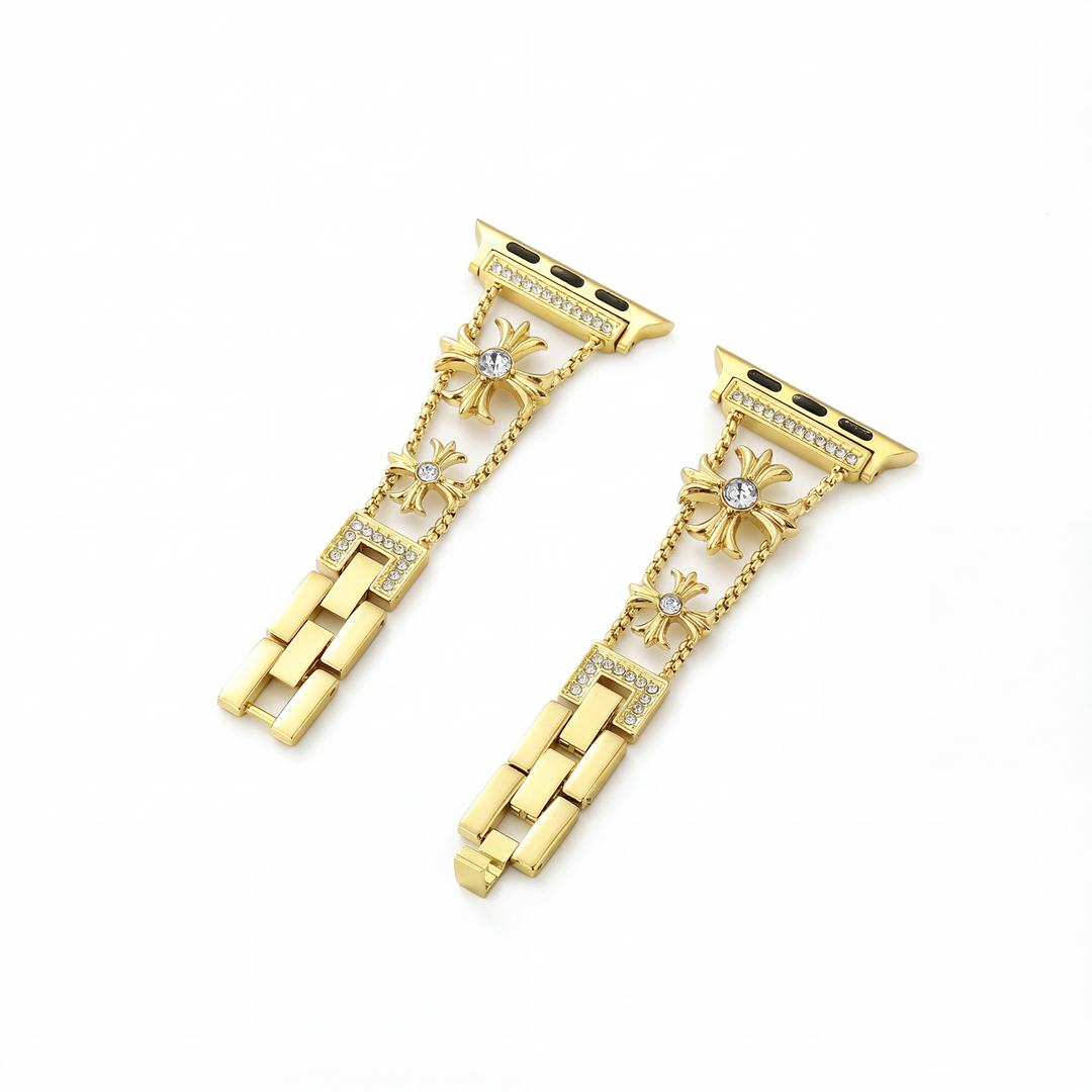 Sleek Rhinestone Apple Watch Bands for Women