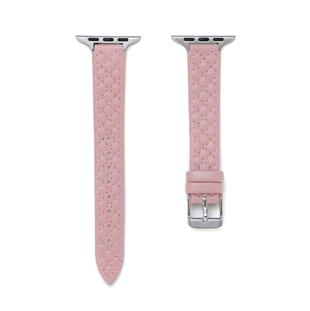 Bold Leather Quilted Apple Watch Bands for Women