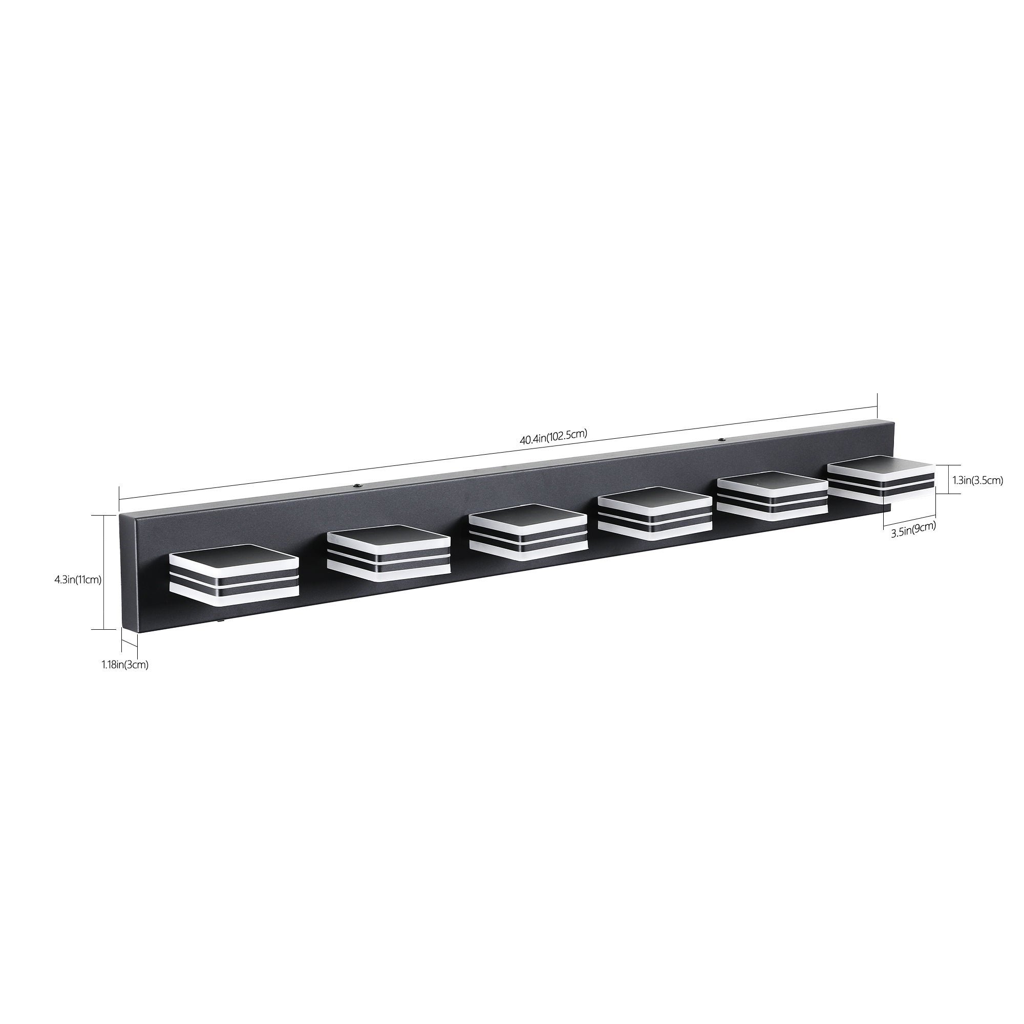 Aestin's Sleek Modern 6-Light LED Vanity Light