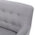 Comfortable & Stylish Club Chair Upholstered In Light Gray Fabric