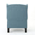 Antique-Styled Blue Tufted Armchair