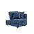 4 in 1 Blue Multifunctional Sofa Bed with Adjustable Backrest