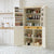 High Freestanding Kitchen Pantry With 2 Drawers Adjustable Shelves 8 Door Shelves Durable MDF In Cream