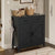 Modern Farmhouse Kitchen Storage Cabinet Buffet with 2 Drawers and 2 Doors In Black