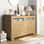 Wood 6 Drawer Dresser for Bedroom Large Double Dresser Modern Storage Organizer In Wood