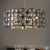 Aestin's 4 Shard Pattern Modern Round Crystal Chandelier