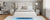 Queen Velvet Floating Platform Bed Frame with LED Lights in Beige