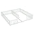 White Double Twin Floor Bed with Guardrails