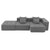 Maputo 4-Seat Modular Sofa in Gray