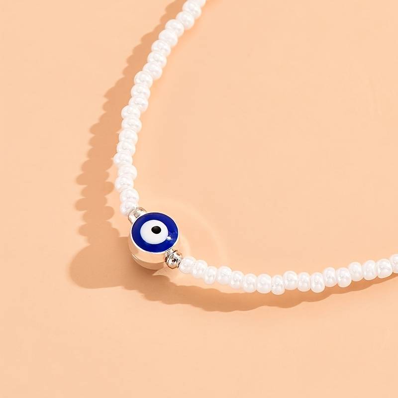 Evil Eye Bead Bracelet Evil Eye Pearl Bracelet