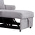 3-in-1 Gray Chenille Sleeper Chair