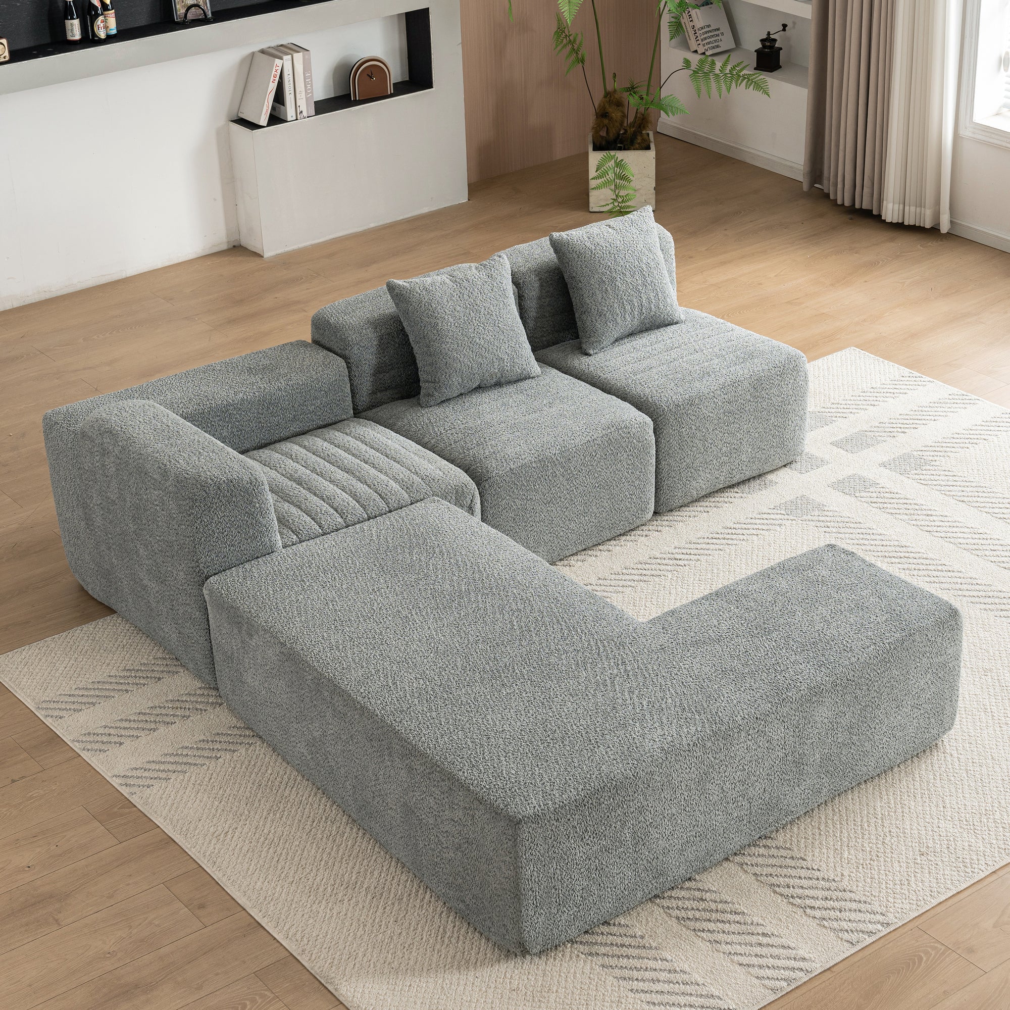 Chamonix Modular Sectional Sofa in Gray