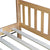 Twin House Bed with Headboard and Footboard in White Oak