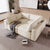 4-Seater Modular Sofa with Wireless Charging & Bluetooth - Beige