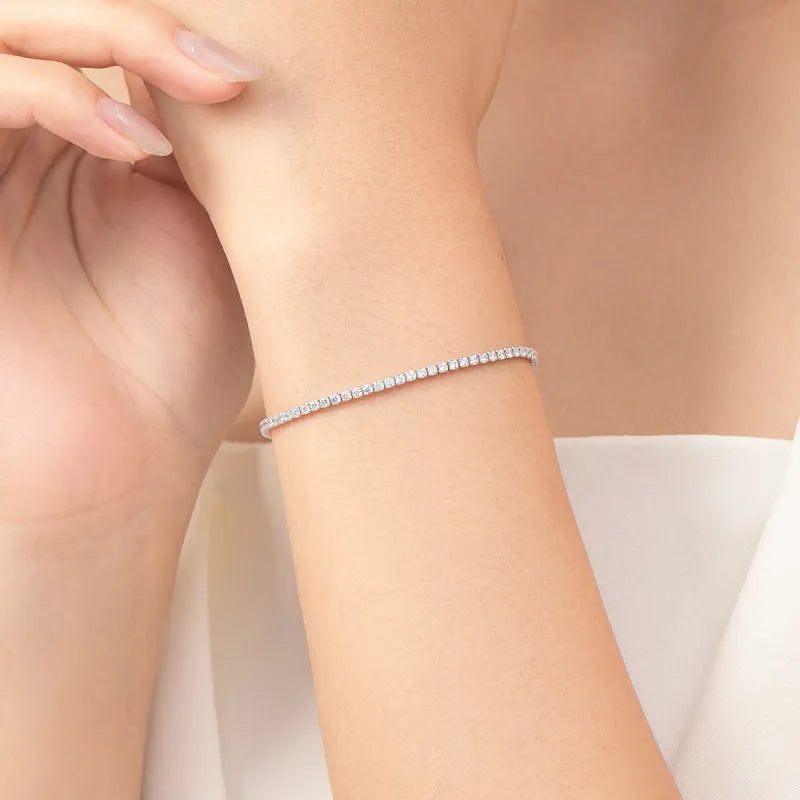Mini crystal tennis bracelet