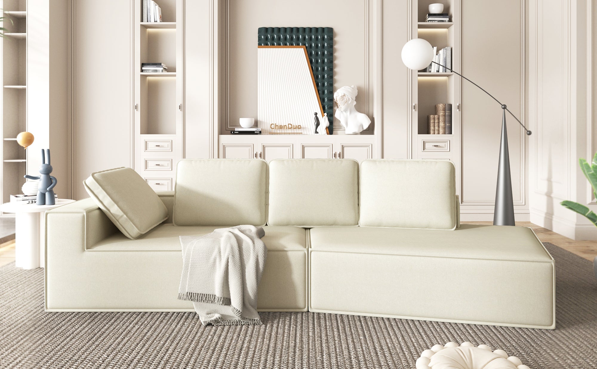 Marrakech Chaise Lounge Sofa in Beige