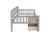 Gray Twin-Size Pine Wood Daybed with Storage Drawers, Sofa Bed Design