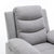 Power Recliner Chair with Adjustable Massage and Heating Function In Light Gray Velvet