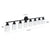 Aestin's Black Iron & Glass Framed 8-Light Vanity Bathroom Mirror Light