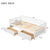 Twin Daybed with Two Storage Drawers In White