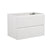 Wall Mount Cabinet Without Basin Pre-Assembled With Two Drawers In White