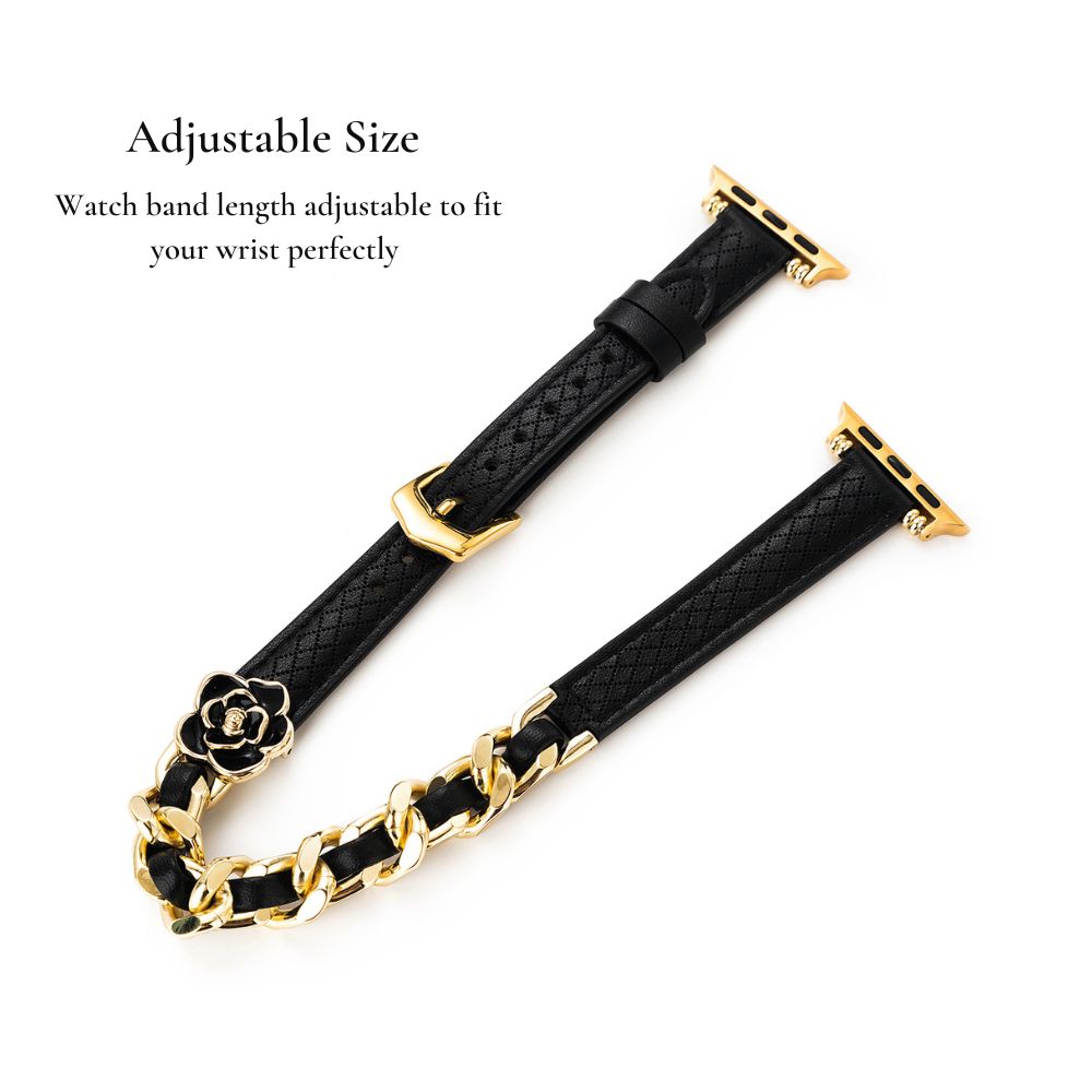 Sleek Floral Apple Watch Bands for Women