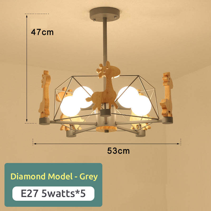 Giraffe Themed Flush Mount Ceiling Light