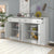 Kitchen Sideboard Buffet Cabinet With 2 Drawers 4 Doors Adjustable Shelves For Dining Room Living Room In Antique White