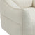 Modern High-Back  Beige Boucle Bean Bag Chair