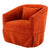 360-degree Swivel Accent  Armchair Linen Blend Orange