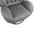 Gray Upholstered Accent Chair with Ottoman