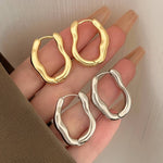 Load image into Gallery viewer, Irregular Hoop Earrings Asymmetric Hoop Earrings
