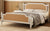 Queen Size Rattan Bed Frame in Antique White