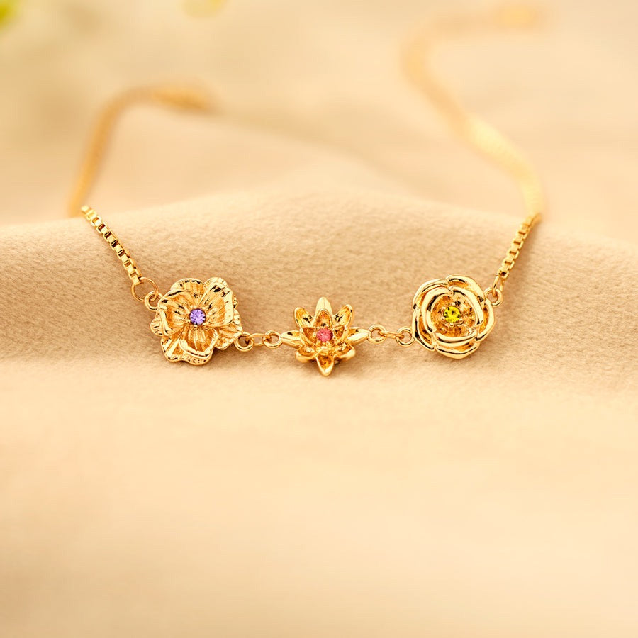 Élan Floral Birthstone Bracelet