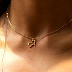 Load image into Gallery viewer, Dainty Heart Letter Initial Necklace
