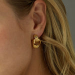 Load image into Gallery viewer, Lena Layered Hoop Earrings
