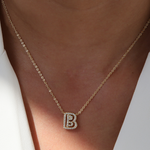 Load image into Gallery viewer, Dazzling Diamond Initial Necklace
