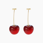Load image into Gallery viewer, Red Cherry Earrings Lightweight Cherry Earring
