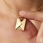Load image into Gallery viewer, Aide-Mémoire Envelope Necklace
