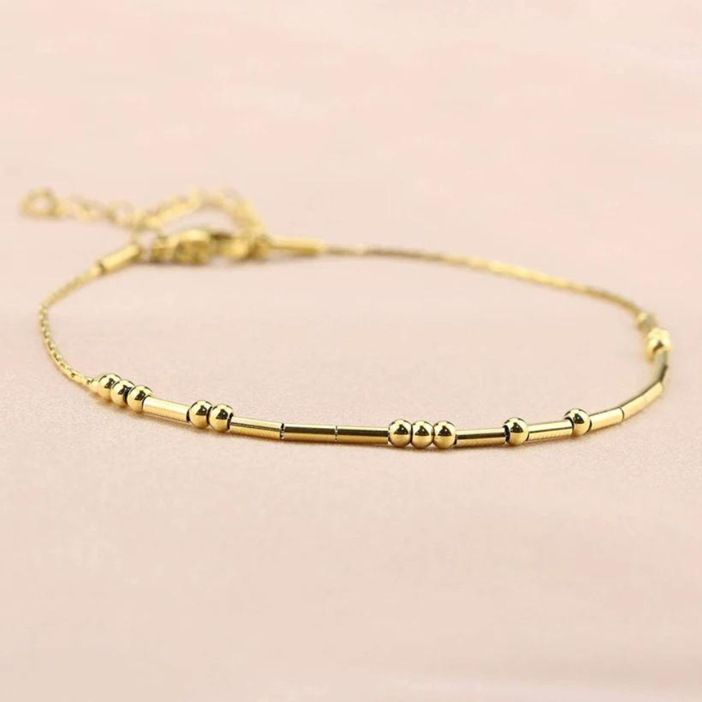Personalised morse code bracelet morse code bead bracelet