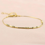 Load image into Gallery viewer, Personalised Morse Code Bracelet Morse Code Bead Bracelet
