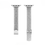 Load image into Gallery viewer, Luxury Stainless Steel Diamond Textured Apple Watch Bands for Women
