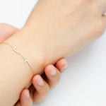 Load image into Gallery viewer, Gold Name Bracelet Personalised Initial Bracelet
