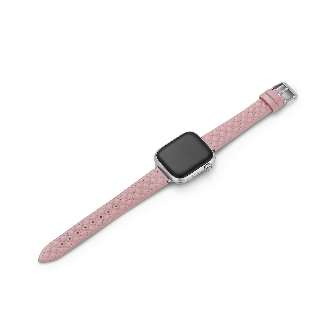 Bold Leather Quilted Apple Watch Bands for Women