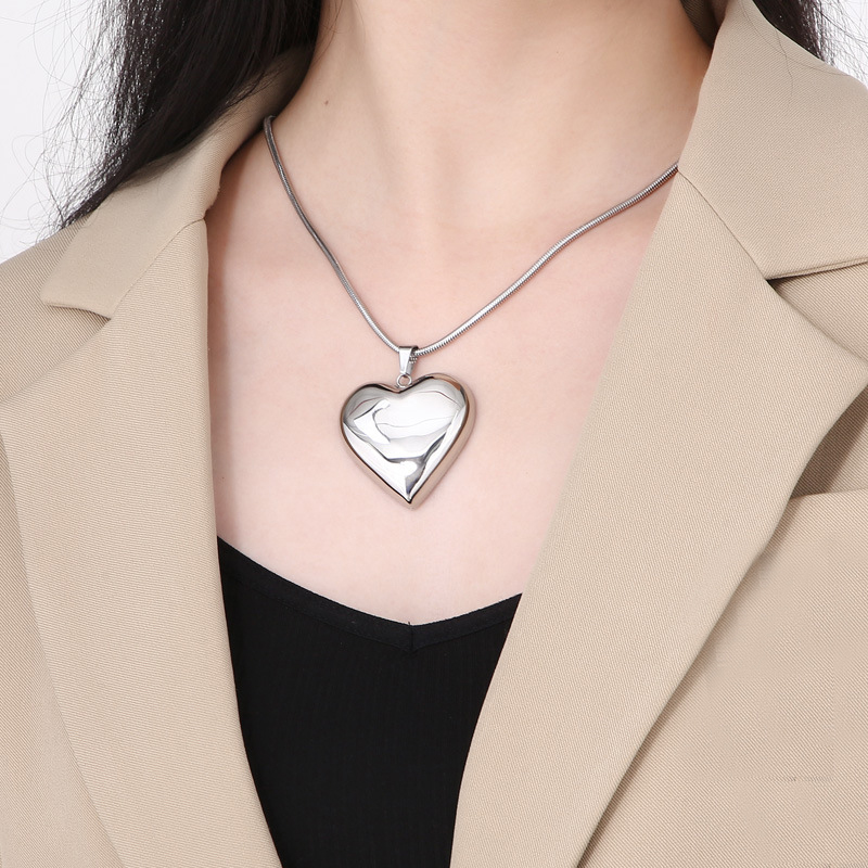 Large Heart Romantic Love Necklace