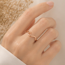 Sleek wavelength ring