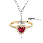 Load image into Gallery viewer, Prince &amp; Princess Couples Ring &amp; Bracelet Set
