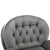 Gray Upholstered Accent Chair with Ottoman