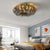 Feather Flush Mount Ceiling Light