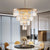 23.6-Inch 4 Tier Golden Modern Crystal Chandelier